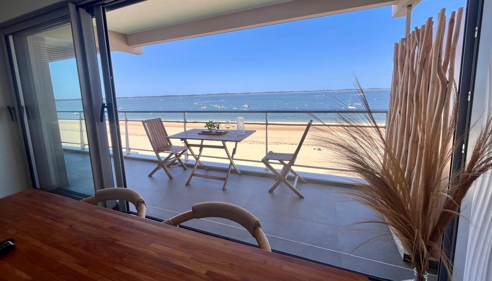 Premiere Ligne Acces Prive Et Direct A La Plage Vue Mer Arcachon Exterior photo