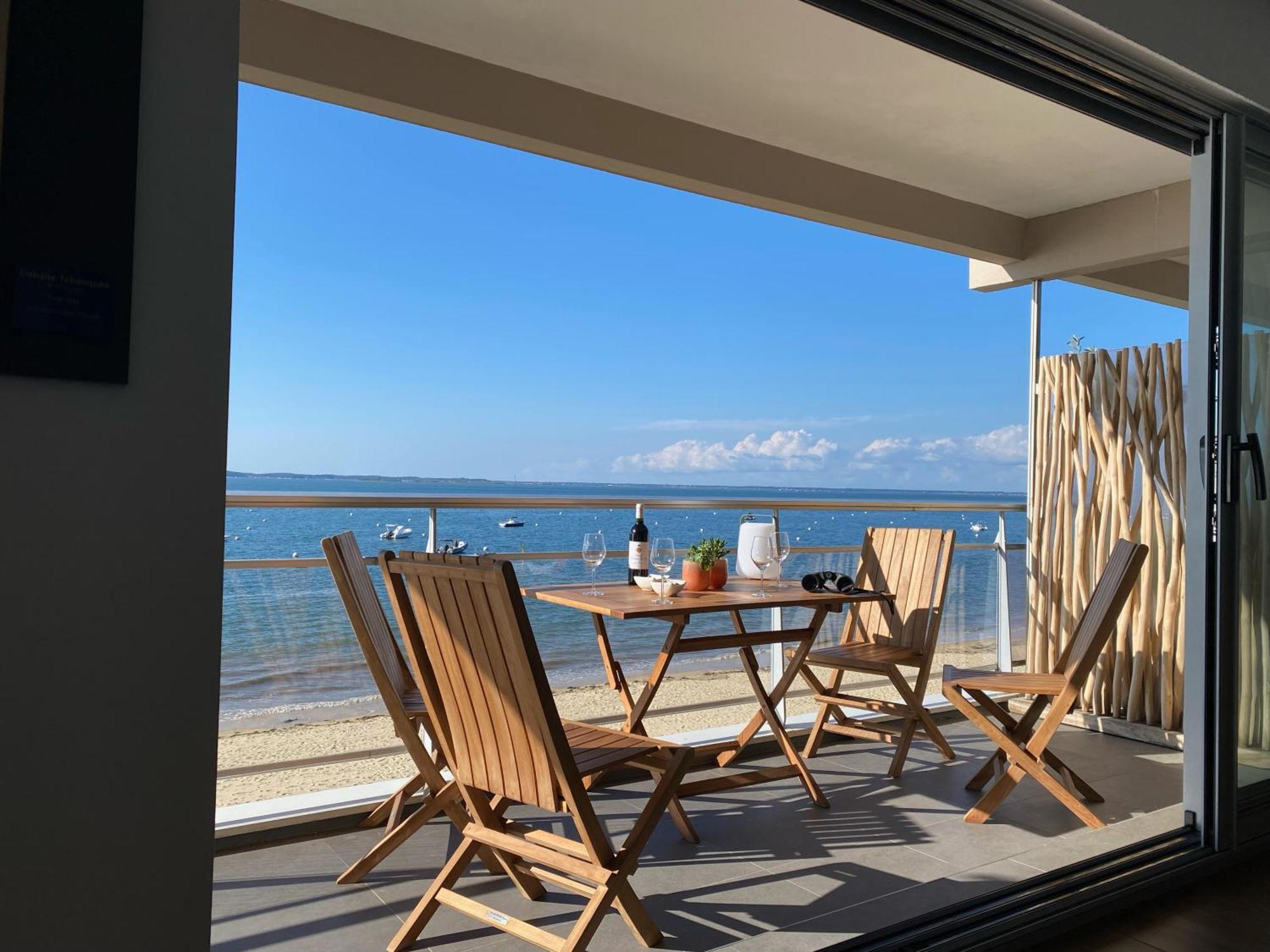 Premiere Ligne Acces Prive Et Direct A La Plage Vue Mer Arcachon Exterior photo